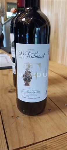 Bordeaux Lussac-saint-émilion Château St Ferdinand 2022