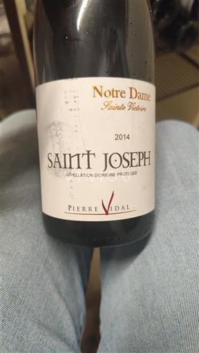 Thung lũng Rhône Saint-Joseph Pierre Vidal Notre Dame Sainte Victoire 2014