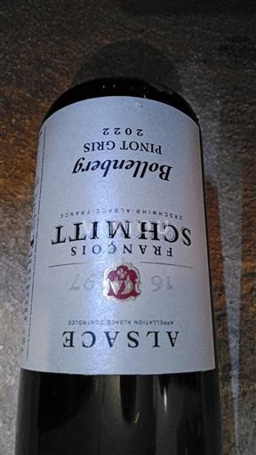 Alsacia François Schmitt Bollenberg 2022