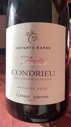 Valle del Rodano Condrieu Gabriel Meffre Instants Rares Arzelle 2023