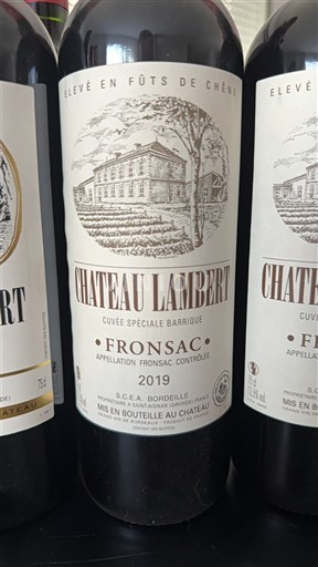 Bordeaux Fronsac Château Lambert Spéciale Barrique 2019
