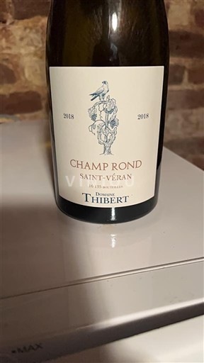 Bourgogne Saint-Véran Domaine Thibert Champ Rond 2018