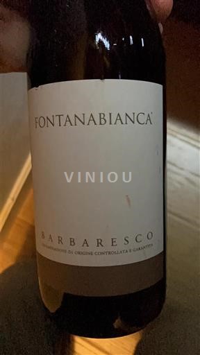 Vin Rouge sec Fontanabianca Non millésimé Italie Piémont Barbaresco DOC