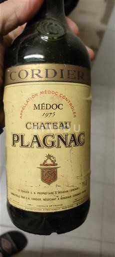 Bordeaux Médoc Château Plagnac 1975