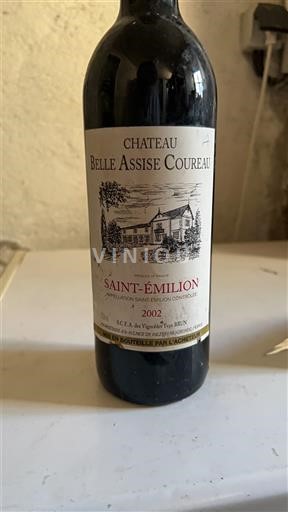 Bordeaux Saint-Émilion Château Belle Assise Coureau 2002