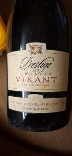 Provence Coteaux d'Aix-en-Provence Château Virant Prestige 2017