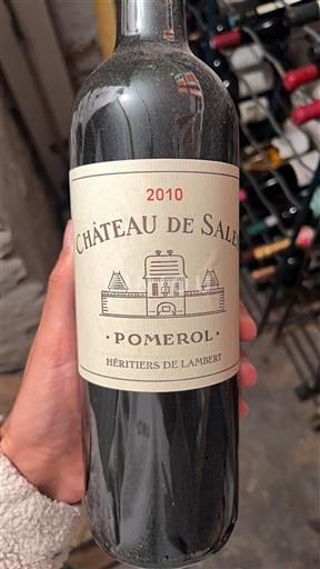Bordeaux Pomerol Château Sales 2010