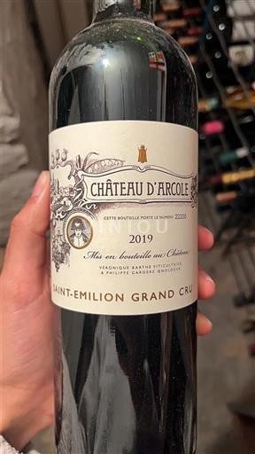 Bordeaux Saint-Émilion Grand Cru Grand Cru Château Arcole 2019