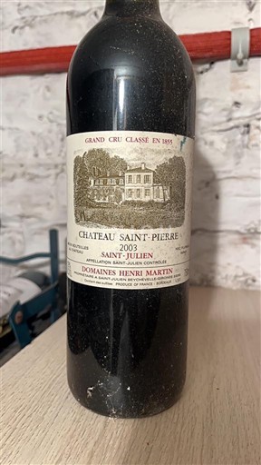 Bordeaux Saint-Julien Grand Cru Château Saint-Pierre 2003