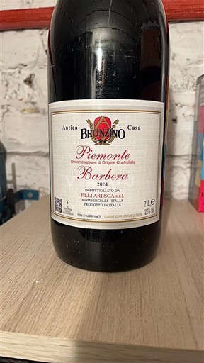 Vin Rouge sec Antica Casa Bronzino 2024 Italie Piémont DOC