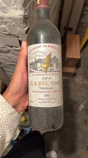Burdeos Pauillac Château La Bécasse 2001