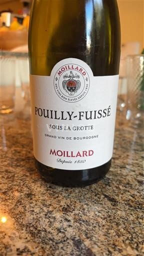 Burgundija Pouilly-fuissé Moillard Sous la Grotte 2023