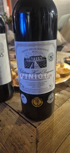 Burdeos Bordeaux superior Château Haut Pougnan 2021