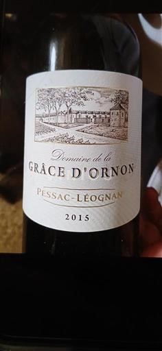 Bordeaux Pessac-Léognan Domaine La Grâce Ornon 2015