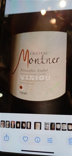Roussillon Rivesaltes Château Montner Rivesaltes Ambré 1996