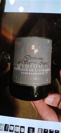 Thung lũng sông Loire Coteaux-de-l'aubance Domaine Sainte Anne Clos Basse Bâte Không niên vụ