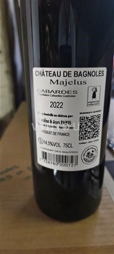 Langvedok Cabardès Château Bagnoles Majelus 2022
