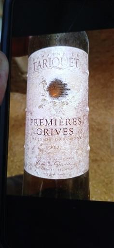 Tây Nam Côtes de Gascogne Domaine Tariquet Premières Grives 2017