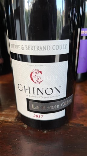 Thung lũng sông Loire Chinon Pierre & Bertrand Couly Le Haute Olive 2017