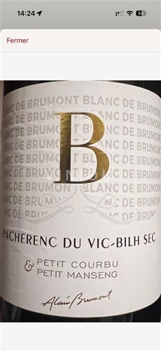 Tây Nam Pacherenc-du-vic-bilh Alain Brumont Blanc de Brumont 2022