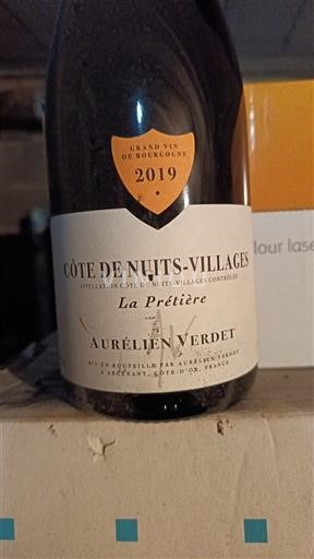 Borgogna Côte de Nuits Villages Aurélien Verdet La Prètière 2019