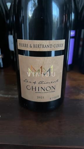 Thung lũng sông Loire Chinon Pierre & Bertrand Couly Les 4 Aiment 2021