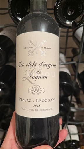 Bordeaux Pessac-Léognan Les clefs argent de Léognan 2018