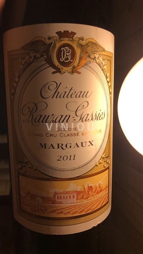 Bordeaux Margaux Grand Cru Château Rauzan-Gassies 2011