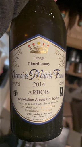 Jura Arbois Domaine Martin Faudot 2014