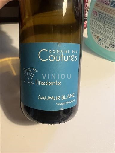 Valle del Loira Saumur Domaine Des Coutures l'insolente 2023