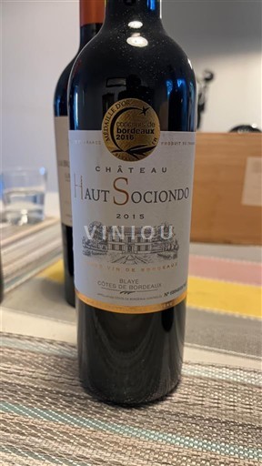 Bordeaux Blaye-côtes-de-bordeaux Château Haut Sociendo 2015