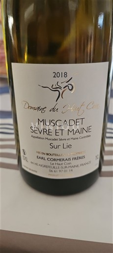 Thung lũng sông Loire Muscadet Sèvre et Maine Domaine Haut Coteau 2018
