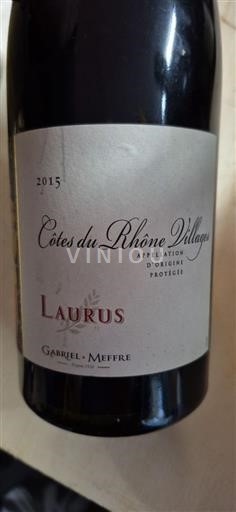 Rhônedalen Côtes-du-Rhône-Villages Gabriel Meffre Laurus 2015