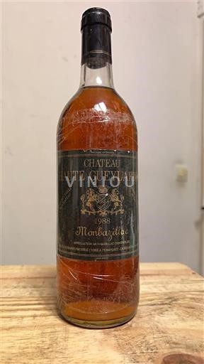 Sydvestfrankrig Monbazillac Château Haute Gueylardie 1988