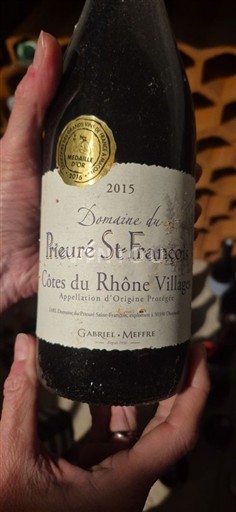 Thung lũng Rhône Côtes-du-rhône-villages Domaine Prieuré St François 2015