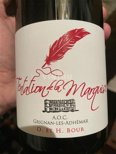 Valle del Ródano Grignan-les-Adhémar O. et H. Bour Tentation de la Marquise 2023