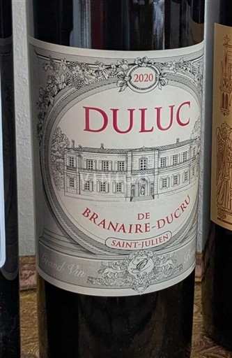 Bordeaux Saint-Julien Château Branaire-Ducru Duluc 2020
