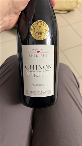 Vallée de la Loire Chinon Domaine Philippe Fruité 2022