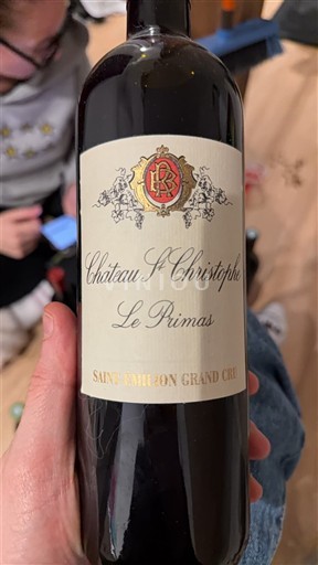 Bordeaux Saint-Émilion Grand Cru Grand Cru Château St Christophe Le Primas 2016