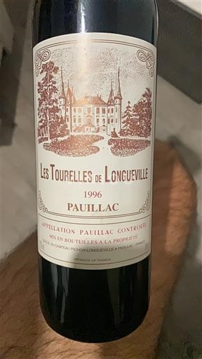 Bordeaux Pauillac Château Pichon-Longueville Les Tourelles de Longueville 1996