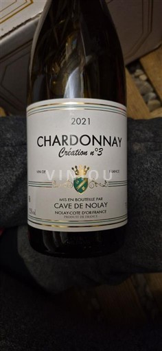 Bourgogne Bourgogne Chardonnay Cave de Nolay Création n°3 2021