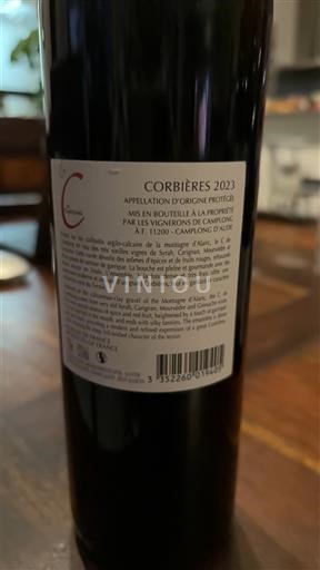 Langvedok Corbières Les Vignerons de Camplong Le C de Camplong 2023