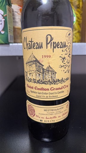 Bordeaux Saint-Émilion Grand Cru Grand Cru Château Pipeau 1999
