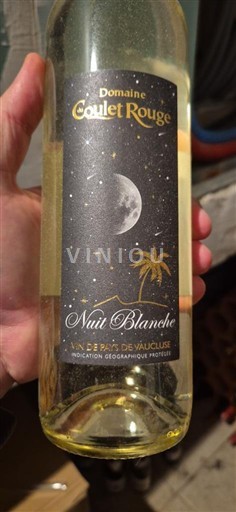 Provence, Nedre Rhônedal, Korsika Vaucluse Domaine Coulet Rouge Nuit Blanche Ikke årgangsbestemt