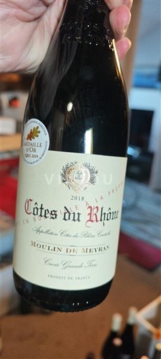 Rhône-dalen Côtes-du-Rhône Moulin de Meyran Grande Réserve 2018