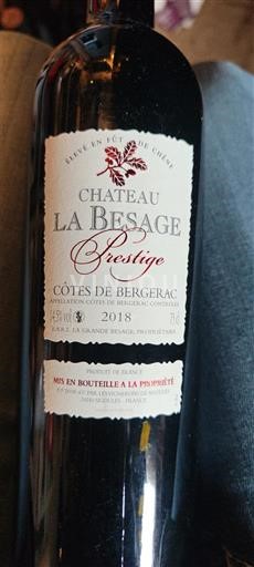 Tây Nam Côtes-de-bergerac Château La Besage Prestige 2018