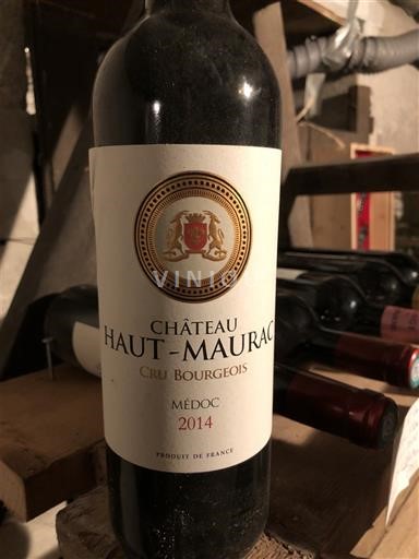 Bordeaux Médoc Cru Bourgeois Château Haut-Maurac 2014