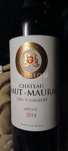 Bordeaux Médoc Cru Bourgeois Château Haut-Maurac 2014