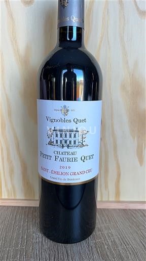 Bordeaux Saint-Émilion Grand Cru Grand Cru Château Petit Faurie Quet 2019