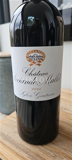 Bordeaux Haut-Médoc Château Sociando-Mallet 2022